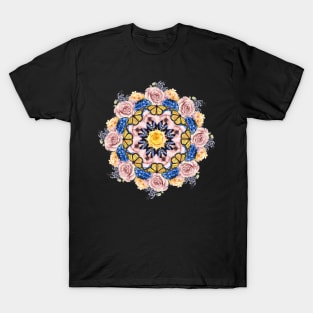 Vintage floral mandala T-Shirt